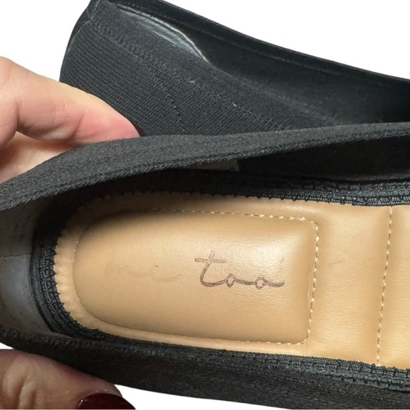 Me Too Averie Black Knit Mesh Slip On Loafer - 9M - Picture 6 of 9